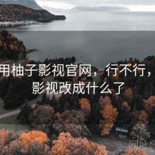 刚用用柚子影视官网，行不行，柚子影视改成什么了