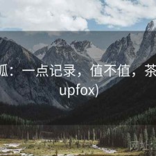 茶杯狐：一点记录，值不值，茶杯狐(upfox)