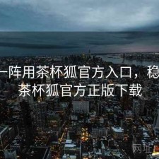用了一阵用茶杯狐官方入口，稳不稳，茶杯狐官方正版下载