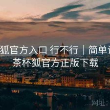 茶杯狐官方入口 行不行｜简单说明，茶杯狐官方正版下载