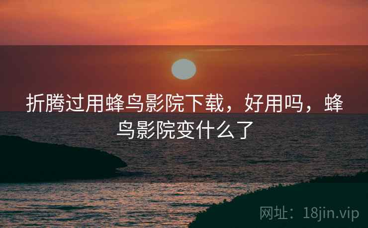 折腾过用蜂鸟影院下载,好用吗,蜂鸟影院变什么了 第1张 折腾过用蜂鸟影院下载,好用吗,蜂鸟影院变什么了 第1张
